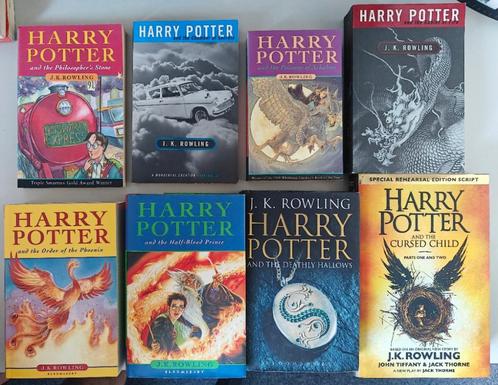 Rowling: SERIE HARRY POTTER ENGELS: deel 1 t/m 8., Boeken, Fantasy, Zo goed als nieuw, Ophalen of Verzenden
