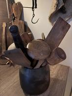 houten keukengerei stoer sober brocante landelijk, Huis en Inrichting, Woonaccessoires | Overige, Ophalen of Verzenden, Zo goed als nieuw