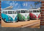 Vintage VW Bus Schilderij, Huis en Inrichting, Overige materialen, 50 tot 75 cm, Ophalen of Verzenden, Zo goed als nieuw