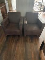 Fauteuils, Huis en Inrichting, Ophalen, Gebruikt, 50 tot 75 cm, Leer