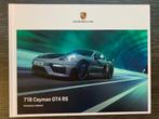 NEDERLANDSE brochure Porsche 718 Cayman GT4 RS 2021 nieuw!!, Porsche, Nieuw, Ophalen of Verzenden, Porsche