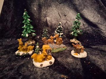 Lemax kerst natuur landschap kerstbomen dieren kerstdorp  beschikbaar voor biedingen