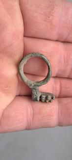Romeins bronzen sleutel ring ,bodemvondst, Antiek en Kunst, Antiek | Koper en Brons, Ophalen of Verzenden, Brons