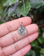 Heilige Christoffel Hanger Rond - Echt Zilver