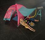 Barbie Camping Set met Tent en Accessoires, Ophalen of Verzenden, Zo goed als nieuw, Barbie