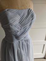 Vintage avondjurk lichtblauw, Ophalen of Verzenden, Zo goed als nieuw, Blauw, Onder de knie