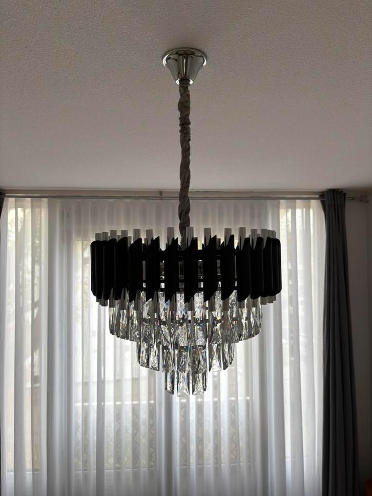 Mooie kroonluchter 45cm met 6 lampen, Huis en Inrichting, Lampen | Kroonluchters, Zo goed als nieuw, Ophalen of Verzenden