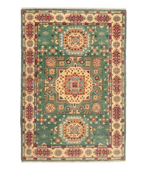 152x104cm Handgeknoopt Kazak Tapijt Traditioneel Oosters Wol, Huis en Inrichting, Stoffering | Tapijten en Kleden, Nieuw, 200 cm of meer