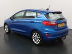 Ford Fiesta 100PK EcoBoost Titanium AUTOMAAT I Trekhaak I pa, Gebruikt, Blauw, 620 kg, Origineel Nederlands