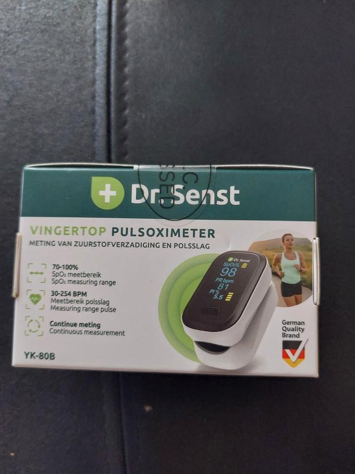 Dr. Senst Vingertop Pulsoximeter - Nieuw!, Sport en Fitness, Hartslagmeters, Nieuw, Overige merken, Waterdicht, Ophalen of Verzenden
