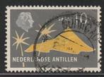 Antillen 1958 278 Saba 10c, Gest, Postzegels en Munten, Ophalen of Verzenden, Gestempeld
