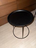 Zwarte bijzettafel, Minder dan 45 cm, Minder dan 55 cm, Gebruikt, Metaal of Aluminium