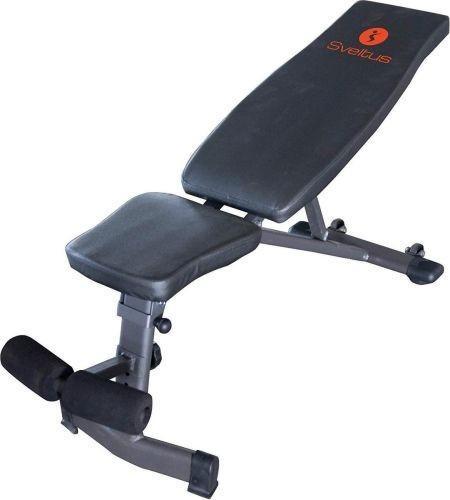 Sveltus Verstelbare Halterbank | 105 cm | Zwart, Sport en Fitness, Fitnessmaterialen, Nieuw, Ophalen of Verzenden
