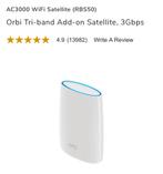 Netgear Orbi RBR50 mesh router en RBS50 satellite, Computers en Software, Routers en Modems, Ophalen, Zo goed als nieuw