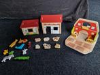 Speelgoed houten set trein treinbaan boerderij puzzels, Speelset, Ophalen of Verzenden, Zo goed als nieuw
