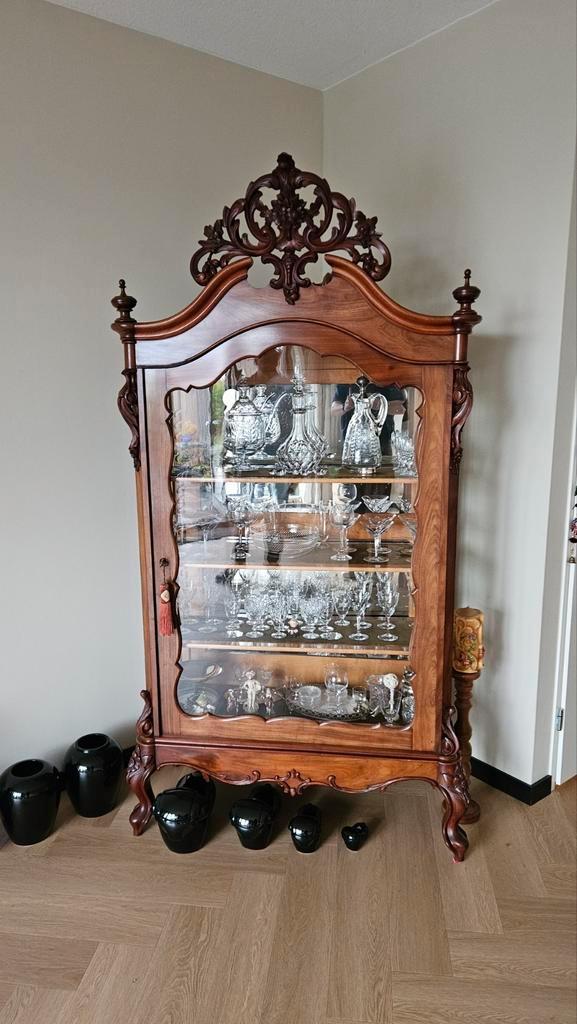 Biedermeier kristalkast, Antiek en Kunst, Antiek | Meubels | Kasten, Ophalen