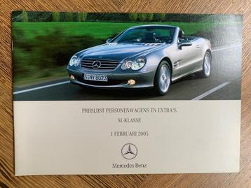 Prijslijst Mercedes-Benz SL-klasse R230 februari 2005