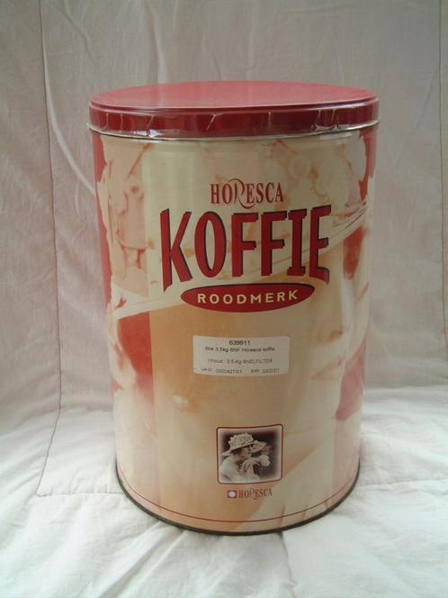 bijzonder vintage groot winkel blik Horesca koffie, Verzamelen, Blikken, Koffie, Overige merken, Ophalen of Verzenden
