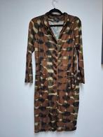 ML Collections Jurk - Maat 42- Bruin/Groen, Bruin, Verzenden, Maat 42/44 (L), Zo goed als nieuw