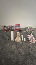 Nintendo Wii, Ophalen of Verzenden, Zo goed als nieuw, Met 1 controller, Met games