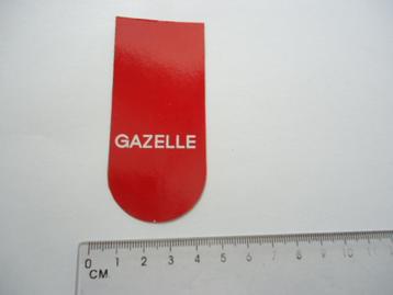 sticker oud Gazelle rood fiets racefiets vintage retro plast beschikbaar voor biedingen