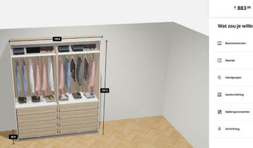 IKEA PAX kledingkast 200x58x236 cm Bezorg-installatie opties beschikbaar voor biedingen