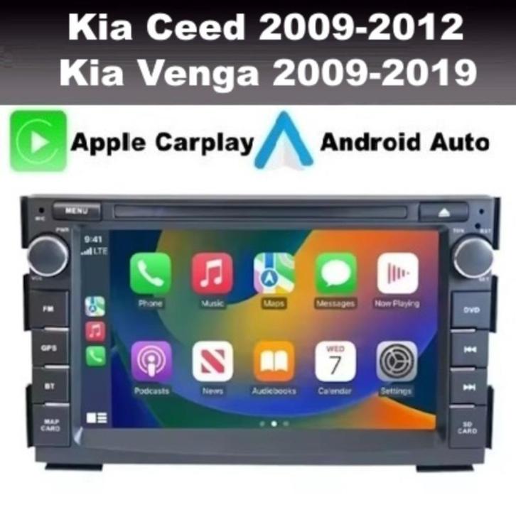 Kia Ceed Venga radio navigatie android 14 camera dab carplay, Auto diversen, Autoradio's, Nieuw, Ophalen of Verzenden