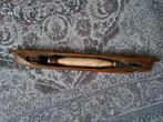 Brocante houten schietspoel met klos garen, weefgetouw, Ophalen of Verzenden