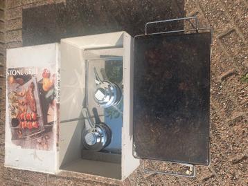 Steengrill 4 personen inclusief. Doos beschikbaar voor biedingen