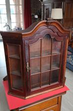Vintage, Vitrinekast, Brocante hangkast., Ophalen, Met deur(en), Klassiek, 50 tot 100 cm