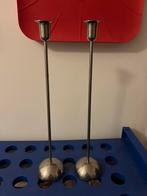 VERCHROOMDE DESIGN KANDELAARS., Ophalen of Verzenden, Zo goed als nieuw, Minder dan 50 cm