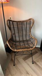 Vlinderstoel rotan, Huis en Inrichting, Ophalen, Bruin, Riet of Rotan, Zo goed als nieuw