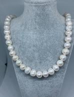 Echte parel ketting met zilver 925 sluiting, Sieraden, Tassen en Uiterlijk, Kettingen, Overige kleuren, Nieuw, Met edelsteen, Zilver
