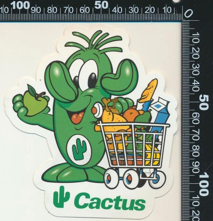 Sticker: Cactus (2), Verzamelen, Stickers, Zo goed als nieuw, Bedrijf of Vereniging, Ophalen of Verzenden