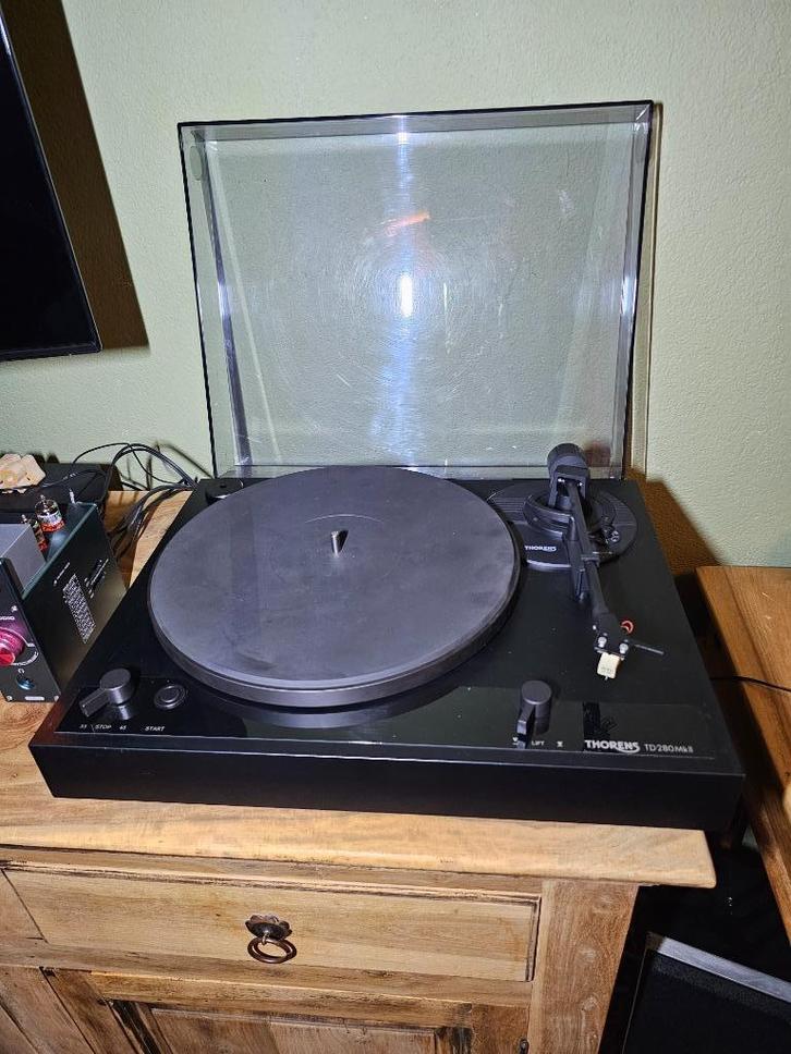 Thorens TD280, Audio, Tv en Foto, Platenspelers, Zo goed als nieuw, Platenspeler, Thorens, Automatisch, Ophalen