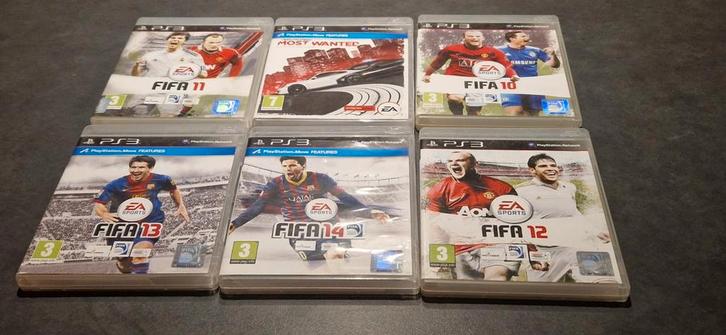 PS3 Games: FIFA 10-14 + Need for Speed, Spelcomputers en Games, Games | Pc, Gebruikt, Sport, 1 speler, Vanaf 3 jaar, Online, Ophalen of Verzenden
