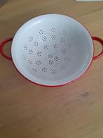 Rood emaille vergiet, Ophalen of Verzenden