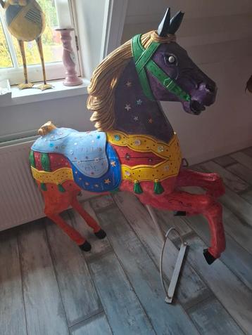 Antiek Houten Paard - Decoratief beschikbaar voor biedingen