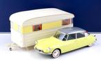 Citroen DS 19 1960 Geel Caravan Schaal 1:18 Norev Ref 181762, Hobby en Vrije tijd, Modelauto's | 1:18, Auto, Norev, Ophalen of Verzenden