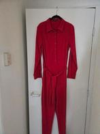 Rode travelstof jumpsuit L, Ophalen of Verzenden, Zo goed als nieuw, Rood
