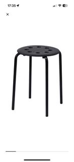 2x Ikea Zwarte Marius Kruk, Ophalen, Kunststof, Twee, Zwart