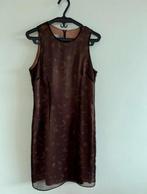 Mooie bruine jurk met print - Zomerklaar! Maat M, Maat 38/40 (M), Bruin, MNG, Ophalen of Verzenden