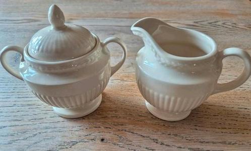 Wedgewood Edme roomstel: suikerpot en melkkan, Antiek en Kunst, Antiek | Servies los, Ophalen of Verzenden