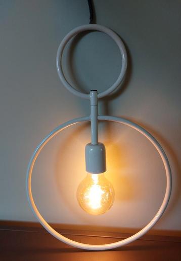 Hanglamp creme metaal Lamp rond Light & Living H45 Nieuw