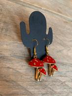 Paddestoel, Sieraden, Tassen en Uiterlijk, Oorbellen, Overige materialen, Hangers, Nieuw, Ophalen of Verzenden