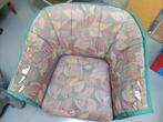 Kuipstoeltje, fauteuil. Zit lekker; deels opnieuw bekleden, Ophalen, Gebruikt, Stof, 75 tot 100 cm