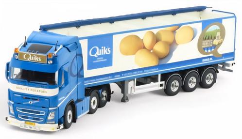 VOLVO FH04 Globetrotter trekker met aardappeltrailer "Quiks", Hobby en Vrije tijd, Modelauto's | 1:50, Nieuw, Bus of Vrachtwagen