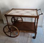 Vintage houten serveerwagen / theewagen, Antiek en Kunst, Ophalen