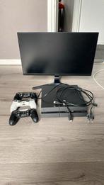 PS4, incl. 3 controllers,Samsung beeldscherm, Spelcomputers en Games, Spelcomputers | Sony PlayStation 4, Ophalen, Gebruikt, Met 3 controllers of meer
