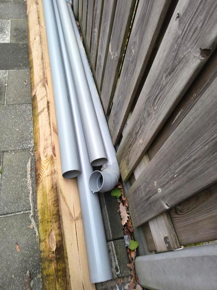 4x PVC buizen 80mm, 180cm lang, Doe-het-zelf en Verbouw, Buizen en Afvoer, Gebruikt, Rechte buis, Pvc, Minder dan 2 meter, 80 mm of meer
